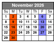 George Strait Tribute   November Schedule