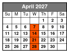 60’s, 70’s, 80’s, Pop Rock Ladies April Schedule