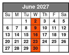 60’s, 70’s, 80’s, Pop Rock Ladies June Schedule