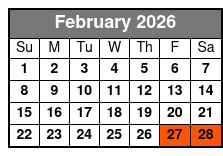 Titanic - World's Largest Museum Attraction (Reservation Required) February Schedule