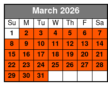 Titanic - World's Largest Museum Attraction (Reservation Required) March Schedule
