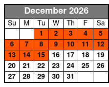Titanic - World's Largest Museum Attraction (Reservation Required) December Schedule