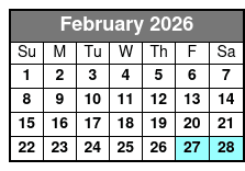 Dolly Parton's Stampede Branson February Schedule