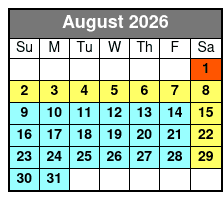 Dolly Parton's Stampede Branson August Schedule