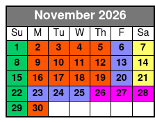 Dolly Parton's Stampede Branson November Schedule