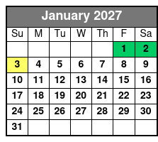 Dolly Parton's Stampede Branson January Schedule