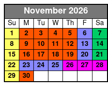 Christmas at Dolly Parton's Stampede November Schedule