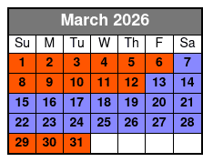 Dolly Parton's Stampede Dinner & Show March Schedule