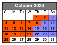 Dolly Parton's Stampede Dinner & Show October Schedule