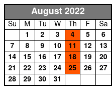 Baldknobbers Vintage Show August Schedule