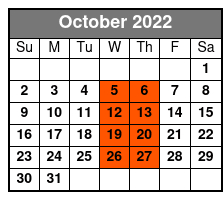 Baldknobbers Vintage Show October Schedule