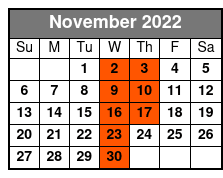 Baldknobbers Vintage Show November Schedule