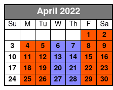 Baldknobbers April Schedule