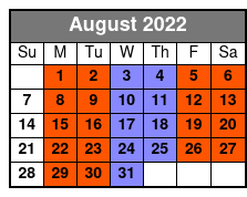 Baldknobbers August Schedule
