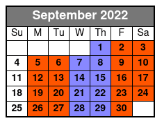 Baldknobbers September Schedule