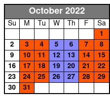Baldknobbers October Schedule