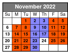 Baldknobbers November Schedule
