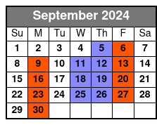 Baldknobbers Jamboree September Schedule