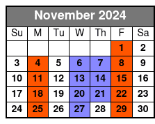 Baldknobbers Jamboree November Schedule