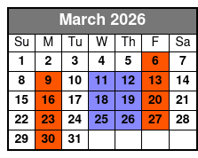 Baldknobbers Jamboree March Schedule