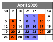 Baldknobbers Jamboree April Schedule