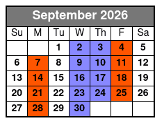 Baldknobbers Jamboree September Schedule