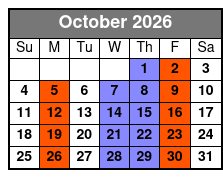 Baldknobbers Jamboree October Schedule