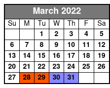Baldknobbers Jamboree Show March Schedule