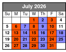 SIX July Schedule