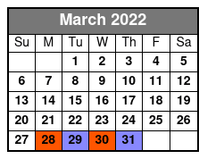 SIX Branson March Schedule