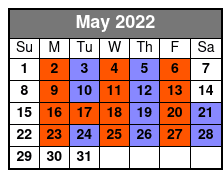 SIX Branson May Schedule