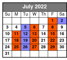 SIX Branson July Schedule