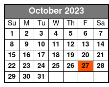 SIX Branson October Schedule