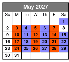 SIX Branson May Schedule