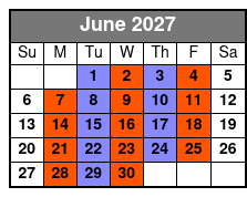 SIX Branson June Schedule