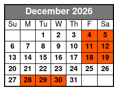 The Magic of Taylor Reed December Schedule
