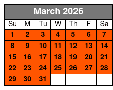 All Access Pass - Hollywood Wax Museum, Castle Of Chaos,  Shoot For The Stars Mini-Golf & Hannah's Maze of Mirrors March Schedule