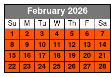 Hollywood Wax Museum February Schedule