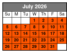 Hollywood Wax Museum July Schedule