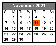 Oak Ridge Boys Regular Seating November Schedule