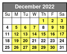 Hughes Brothers Christmas Show Only December Schedule