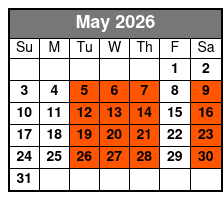 Hughes Brothers Music Dinner Show May Schedule