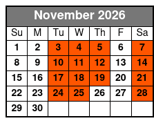 Hughes Brothers Christmas Dinner Show November Schedule