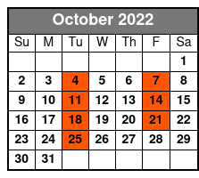 Hughes Brothers Country Dinner Show October Schedule