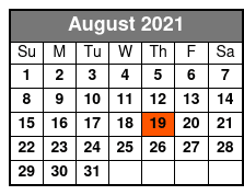 Famous Impressions August Schedule