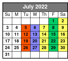 Hughes Brothers July Schedule