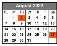 Hughes Brothers August Schedule