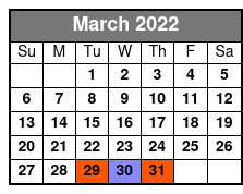Hughes Brothers Music Show Only March Schedule