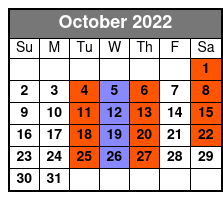 Hughes Brothers Music Show Only October Schedule