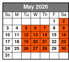 Hughes Brothers Music Show Only May Schedule